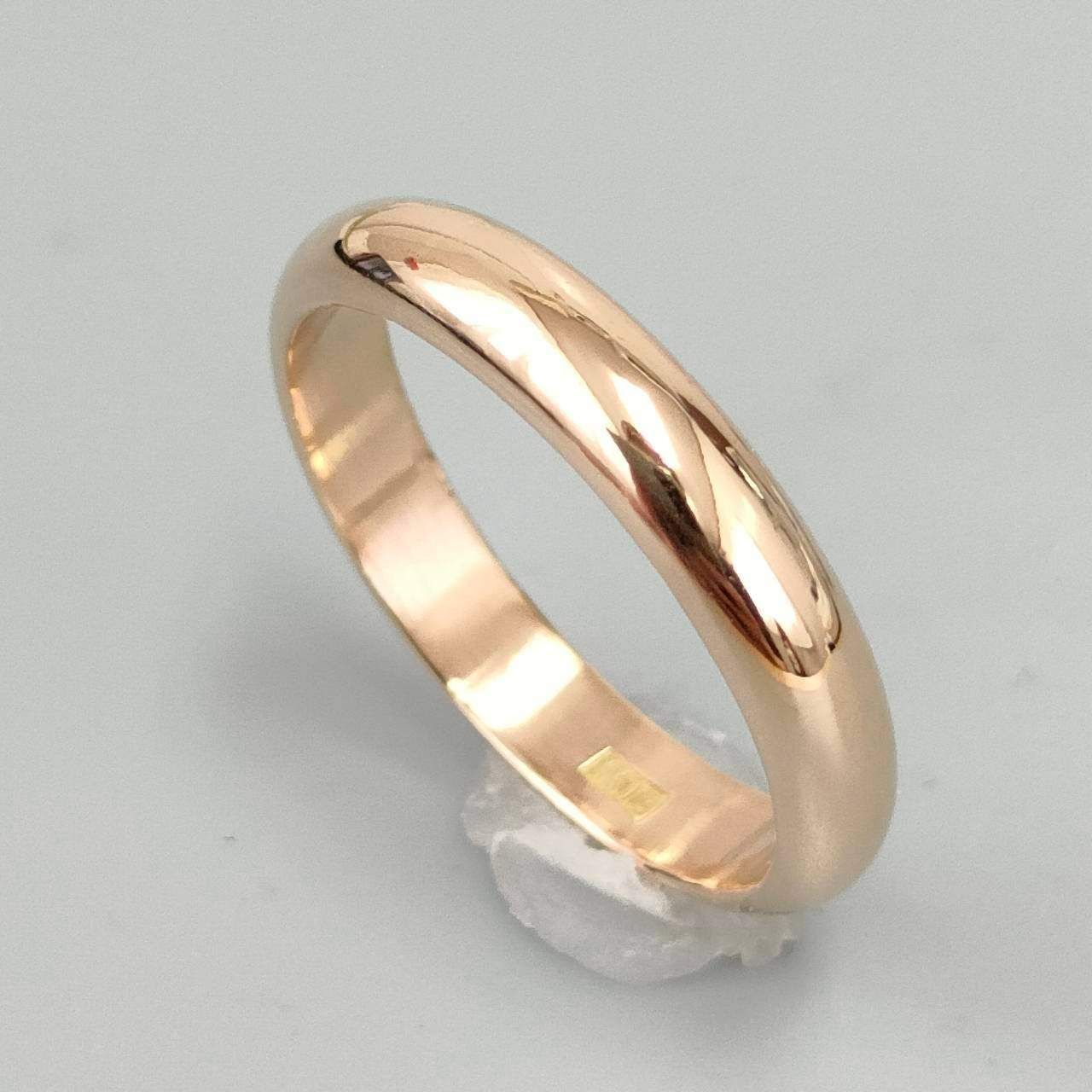 18金 K18 男女兼用 シンプル 鏡面 甲丸リング 3.69g 12号 D466