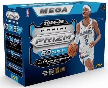 2025-25 Panini Prizm Basketball Mega Box 60 Cards Box Red Ice 2025-25 パニーニ プリズム バスケットボール メガボックス 60枚入り 並行輸入品