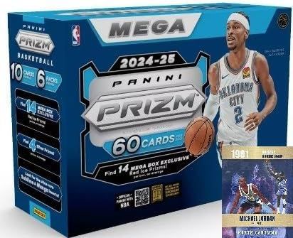 2025-25 Panini Prizm Basketball Mega Box 60 Cards Red Ice パニーニ プリズム バスケットボール メガボックス 入り 並行輸入品