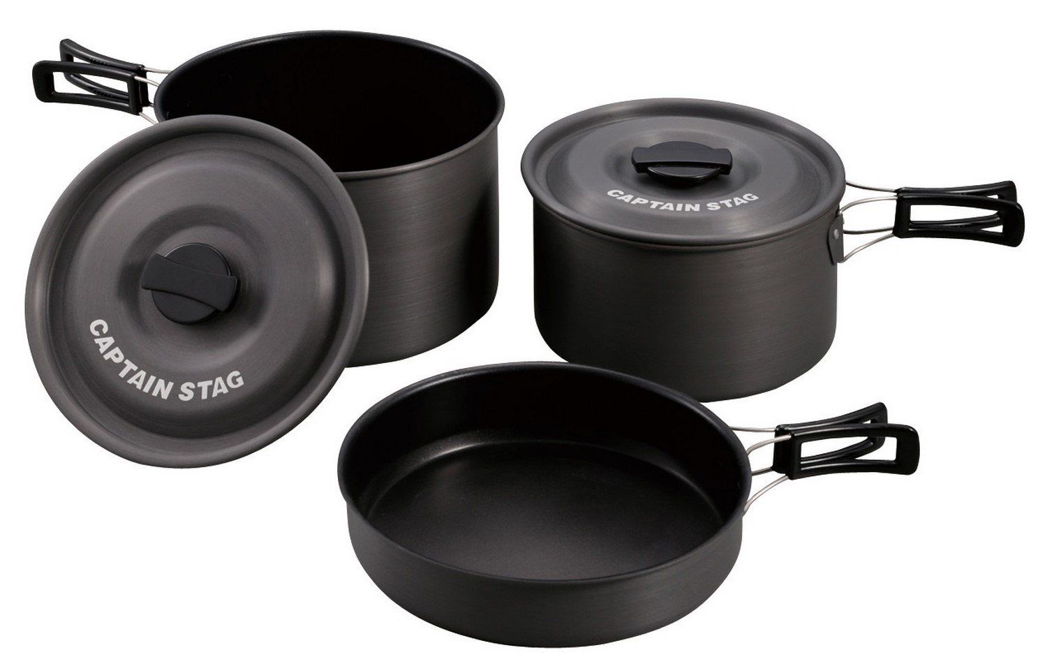 キャプテンスタッグ CAPTAIN STAG キャンプ バーベキュー用 フライパン アルミ クッカー
