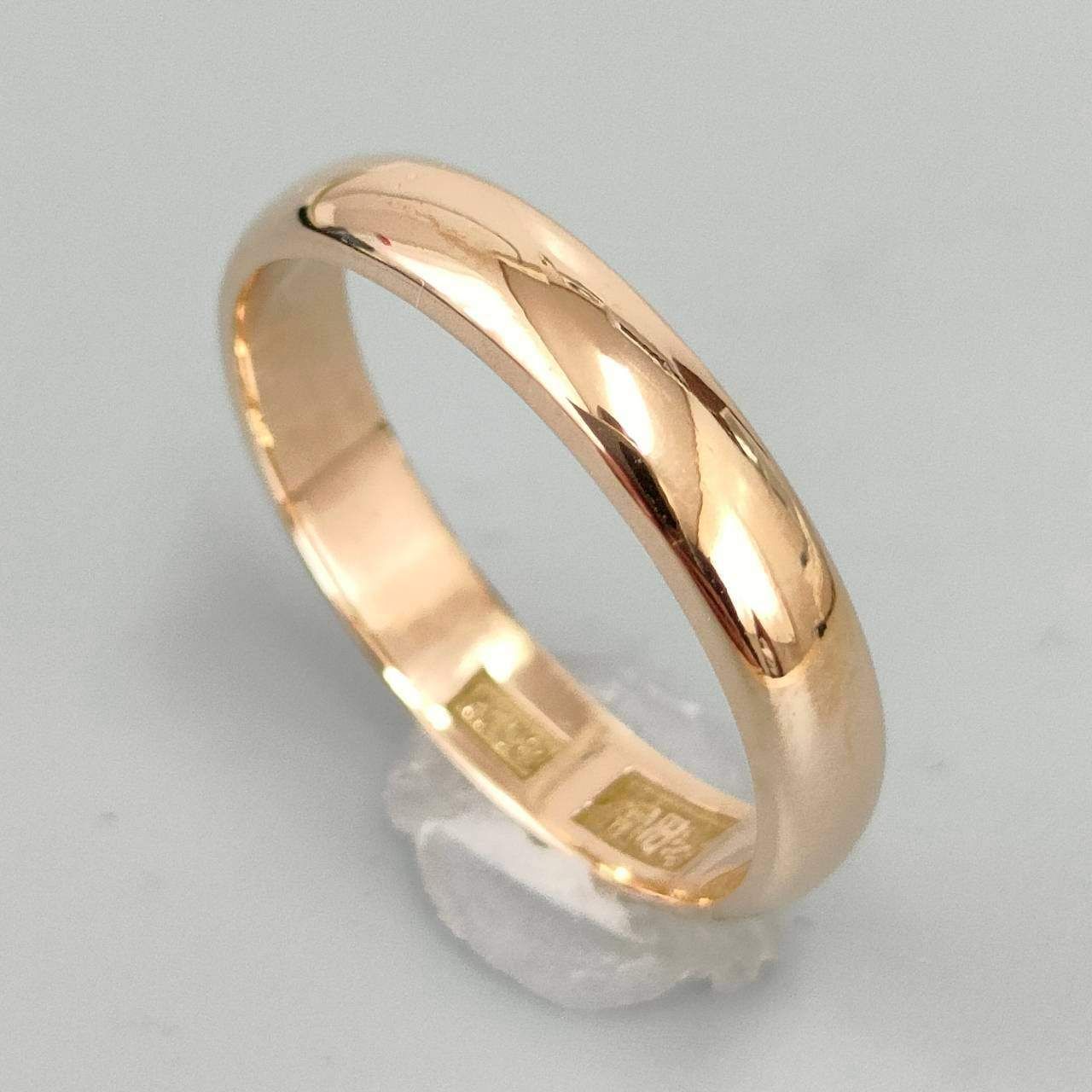 18金 K18 男女兼用 シンプル 鏡面 甲丸リング 2.23g 7号 D468