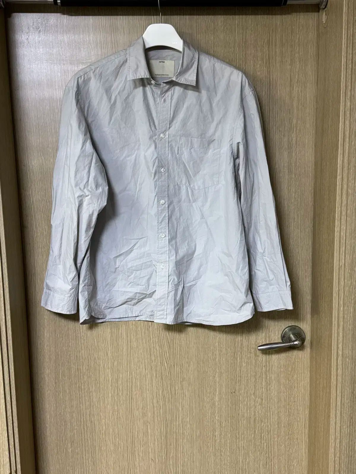 1 ポッタリー コンフォート 長袖 シャツ シルバー