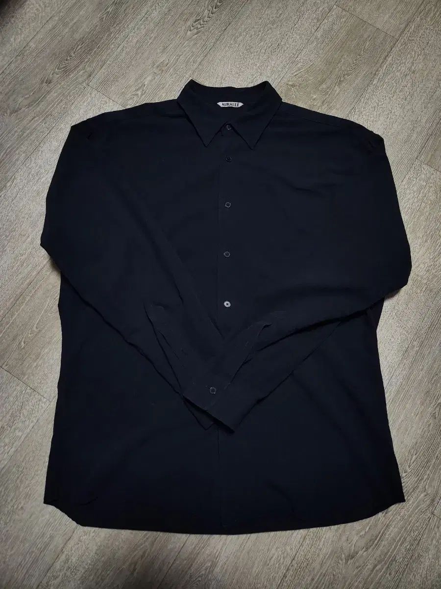 オーラリー シルク ビエラ シャツ L 24ss