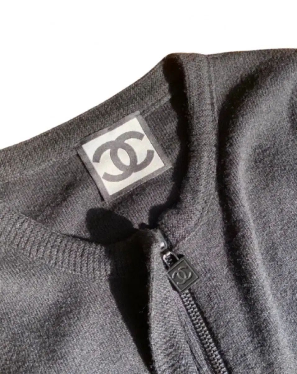  シャネル ロゴ ウール ジップアップ カーディガン 長袖 カーディガン ボレロ アンサンブル