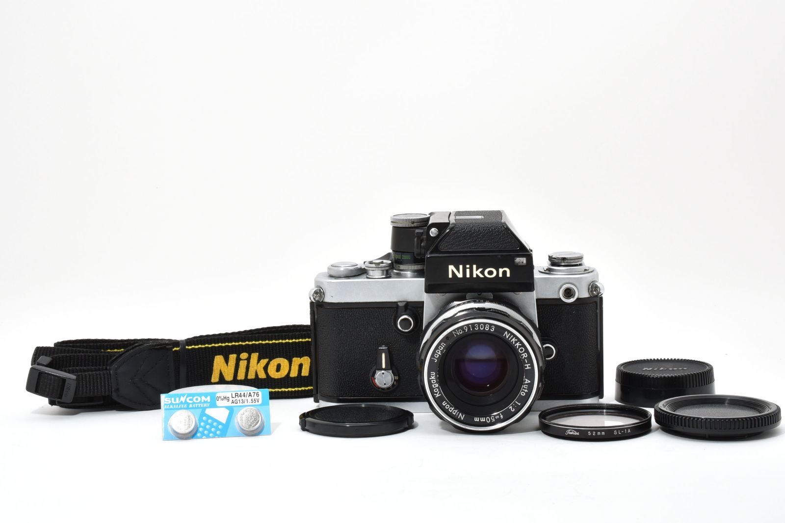 5339 品 ジャンク Nikon F2 photomic Silver Nikkor H Auto 50mm F2 New Seals ニコン MFフィルムカメラ