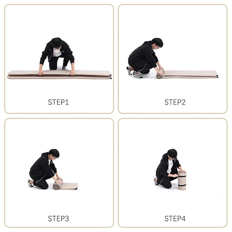 Naturehike 1人用マット空気入れ簡単自動膨張式エアーマット 自動膨張 枕一体式 防水 折畳式 キャンプマット コンパクト お昼寝 車中泊 テント泊 キャンプ 防災用 カーキ色 2人用 薄い版