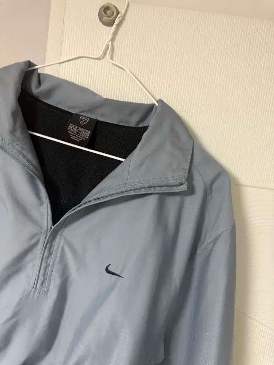 NIKE グレーブルー シボリ Anorak アノラック ウィンドブレーカー ジャケット