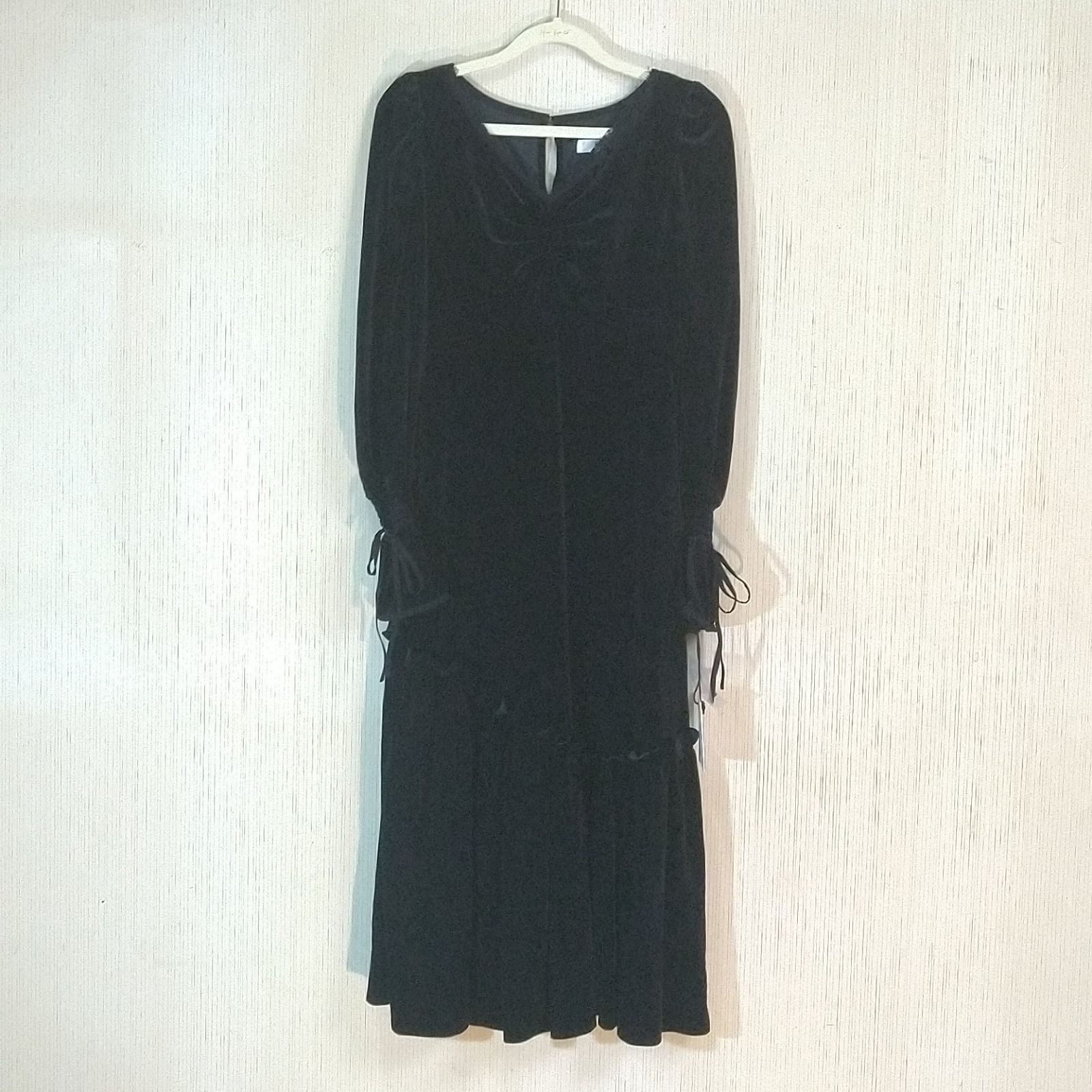 lux velour lace midi dress ベロア ワンピ ス black Her lip to Sサイズ