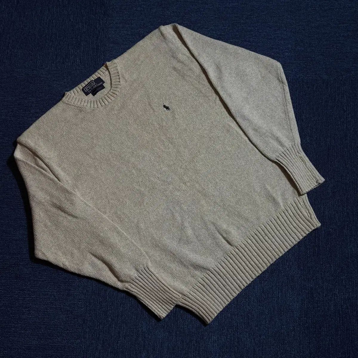 ポロ ラルフローレン ベージュ ニット