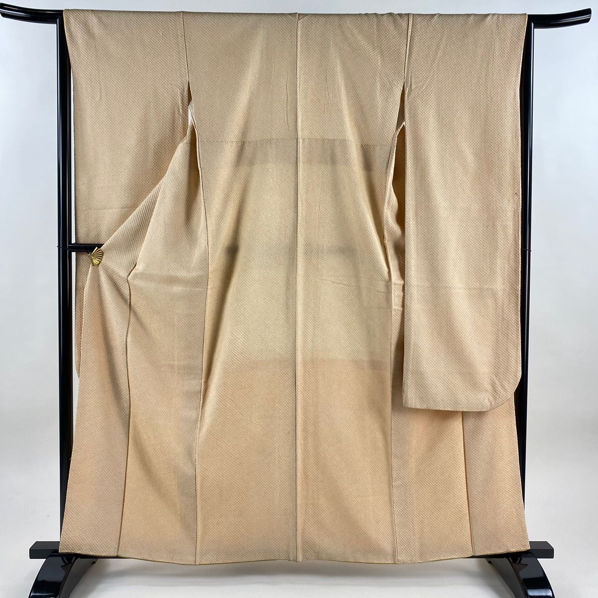 振袖 身丈160 5 cm 裄丈65 M 袷 総絞り 薄オレンジ 正絹 秀品