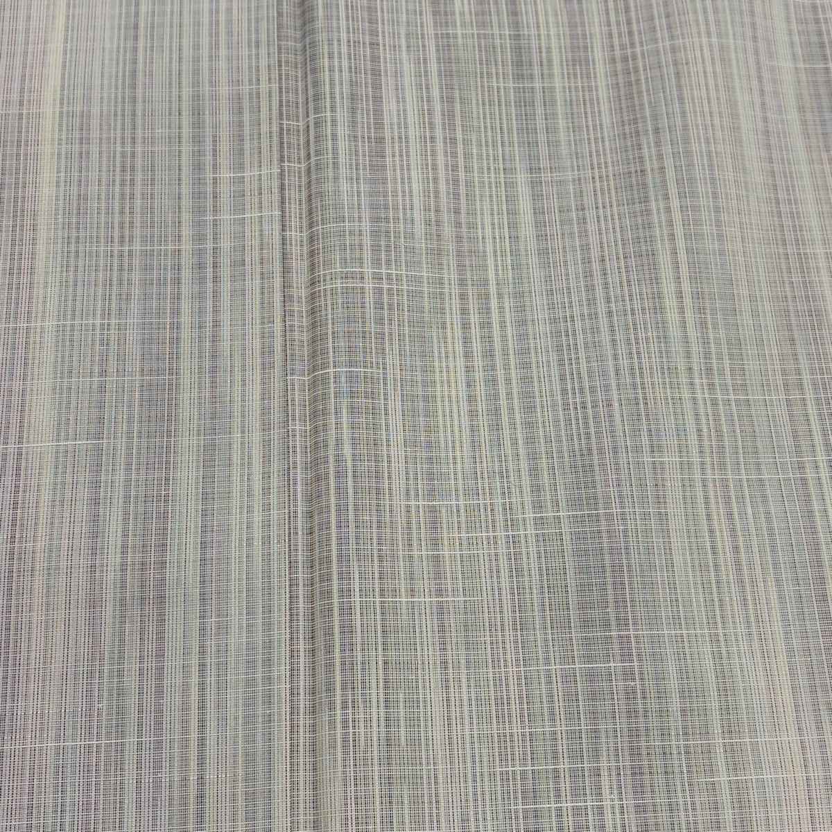  紬 身丈155 5 cm 裄丈63 S 袷 幾何学模様 クリーム 正絹 秀品 紬 着物