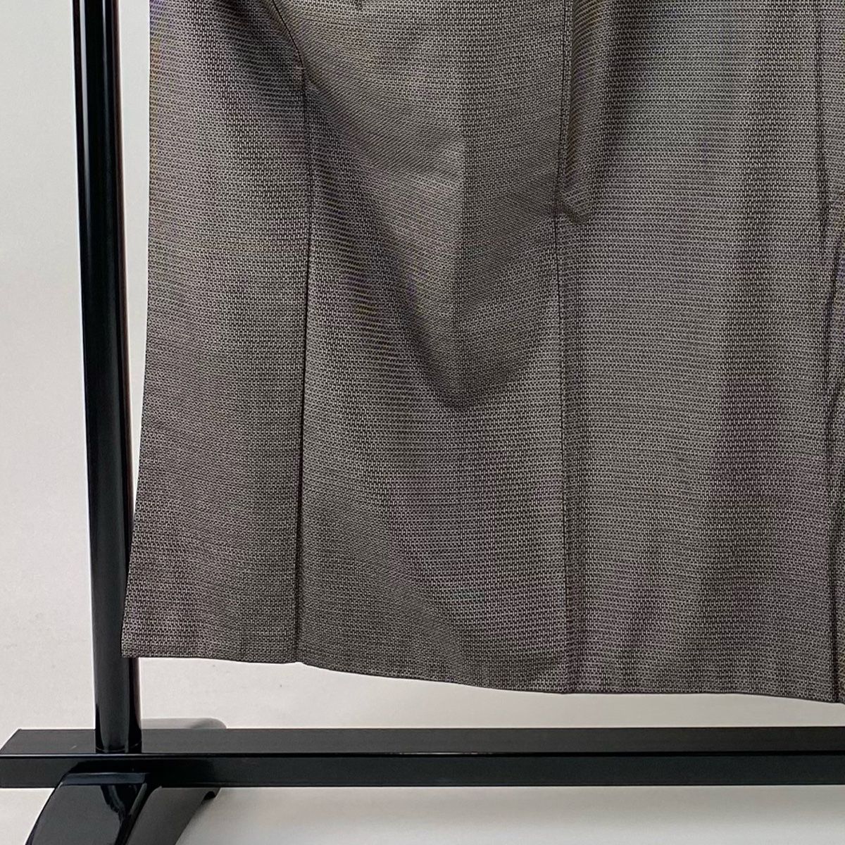 男着物 身丈153 cm 裄丈74 5 L 袷 アンサンブル 紬 亀甲絣 焦茶色 正絹 秀品