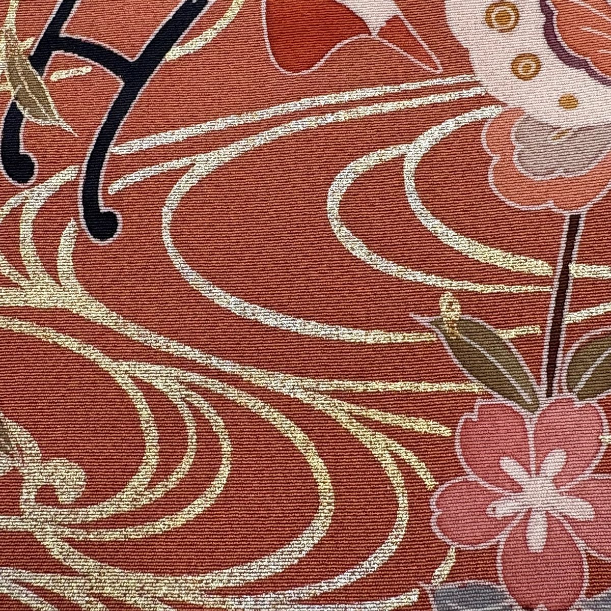  訪問着 身丈158 cm 裄丈66 5 M 袷 御所車 蝶 金銀彩 ぼかし ピンク 正絹 秀品 訪問着 付け下げ 着物