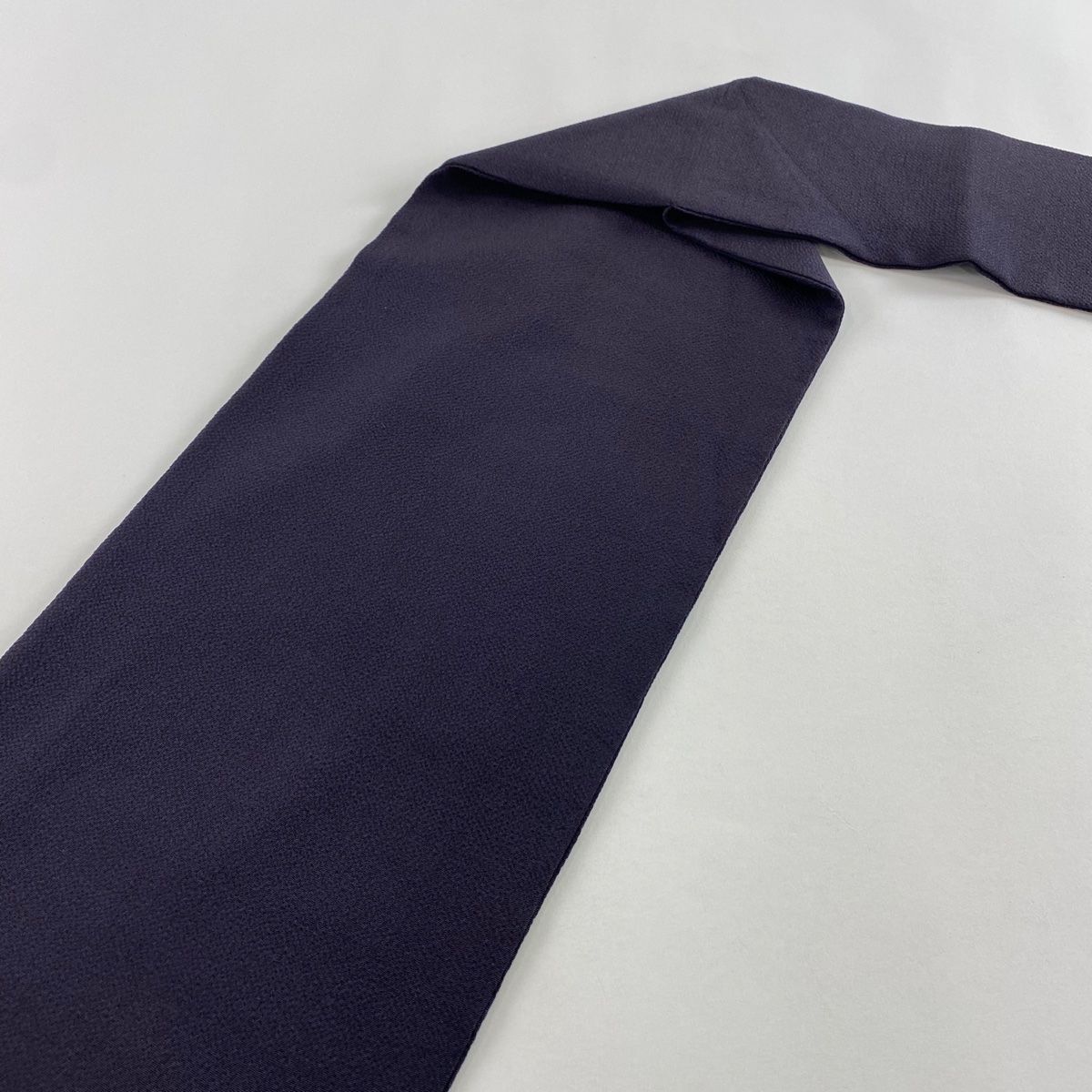  名古屋帯 秀品 蔦 縮緬 金糸 濃紫 正絹 名古屋帯 帯