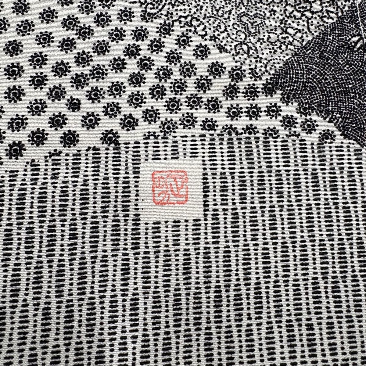 訪問着 身丈159 5 cm 裄丈66 M 袷 落款 江戸小紋柄 寄せ柄 黒灰 正絹 秀品 訪問着 付け下げ 着物 着物 浴衣