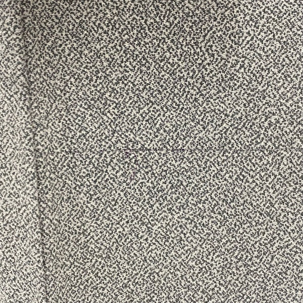  訪問着 身丈157.5 cm 裄丈65 M 袷 霜鳥忍 落款 華文 灰色 正絹 秀品 訪問着 付け下げ 着物