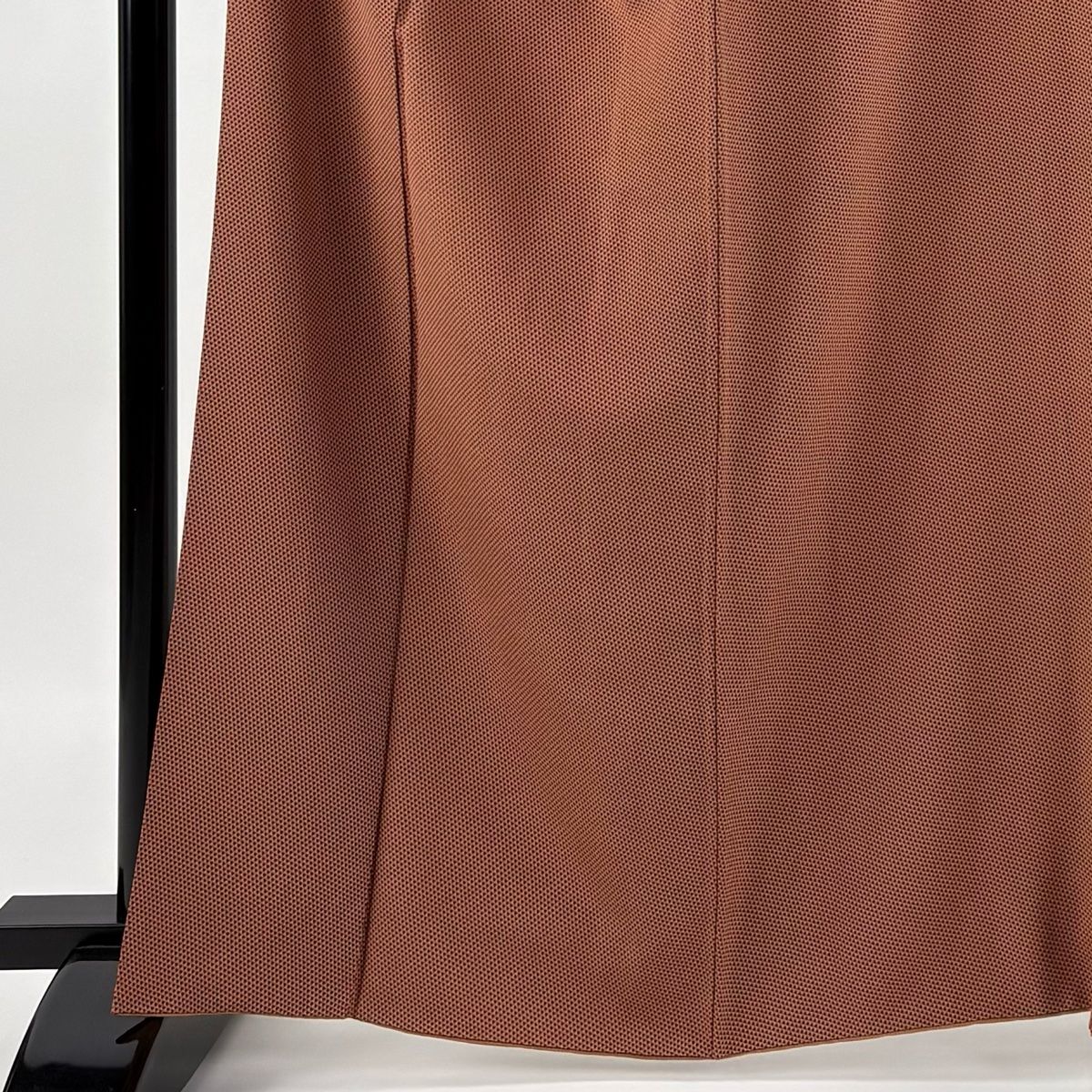 小紋 身丈162 5 cm 裄丈68 L 袷 五嶋敏太郎 落款 鱗 オレンジ 正絹 秀品 一つ紋