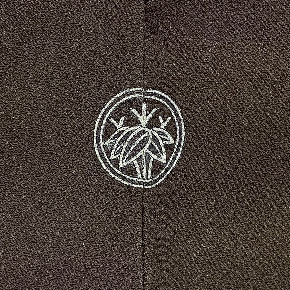 美品】 小紋 身丈154cm 裄丈64cm M 袷 本郷大田子 落款 霞 ぼかし 茶紫