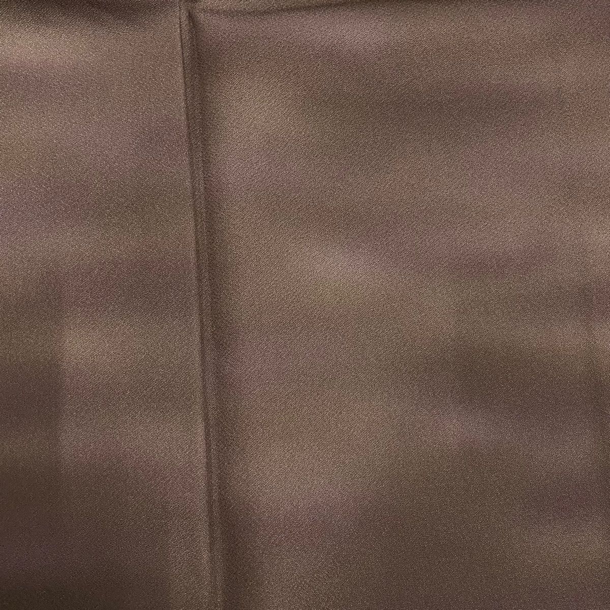  小紋 身丈154 cm 裄丈64 M 袷 本郷大田子 落款 霞 ぼかし 茶紫 正絹 秀品 一つ紋 小紋 着物