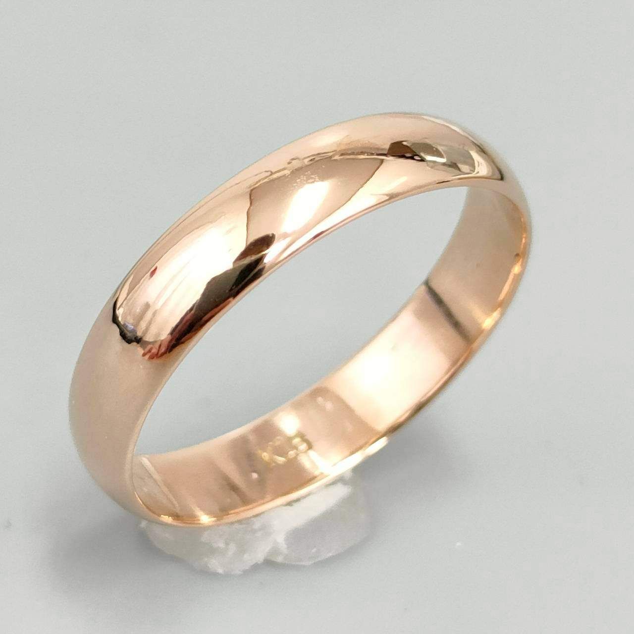 18金 K 18 男女兼用 シンプル 鏡面 甲丸リング 2.74ｇ 15号 D 470