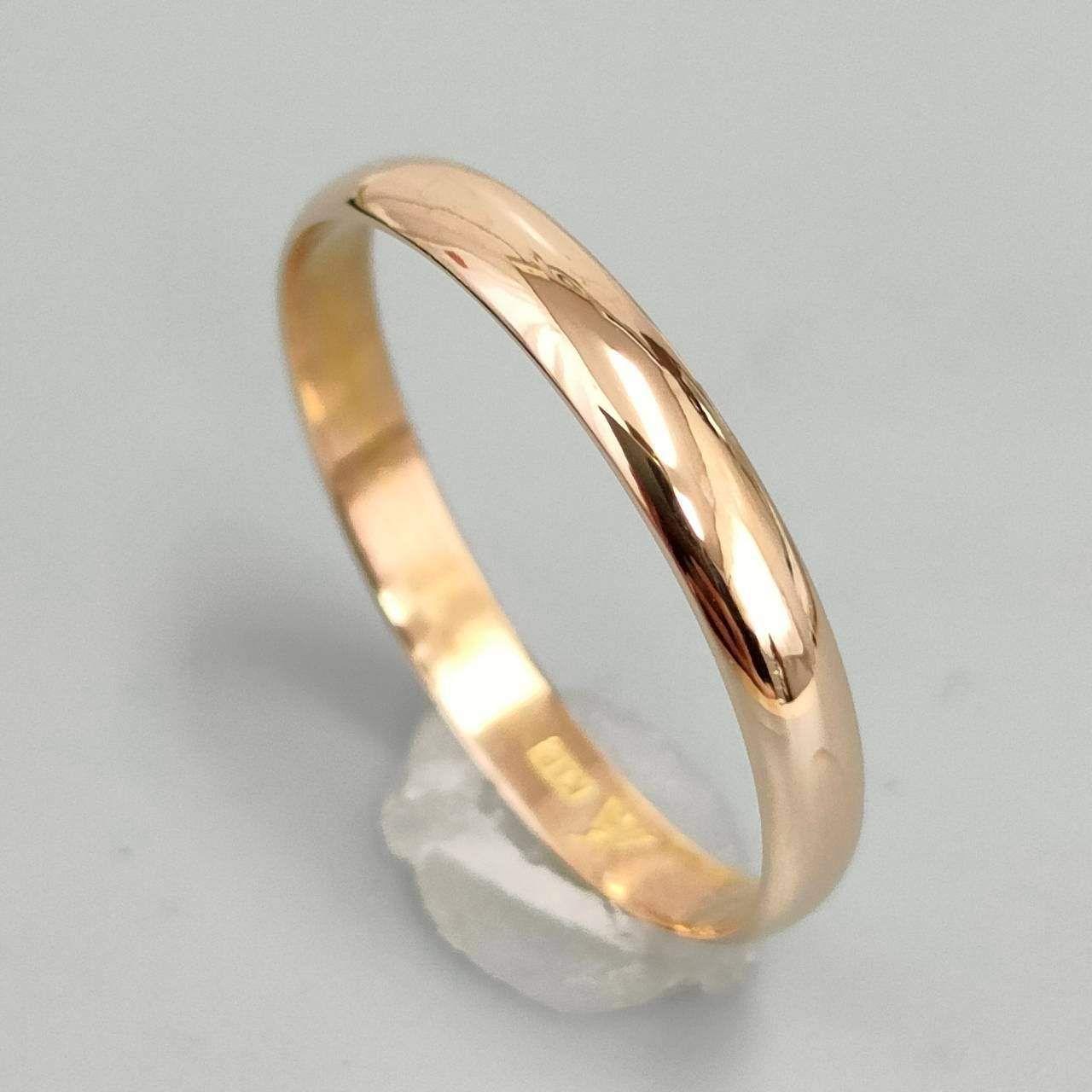 18金 K18 男女兼用 シンプル 鏡面 甲丸リング 1.33g 12号 D471