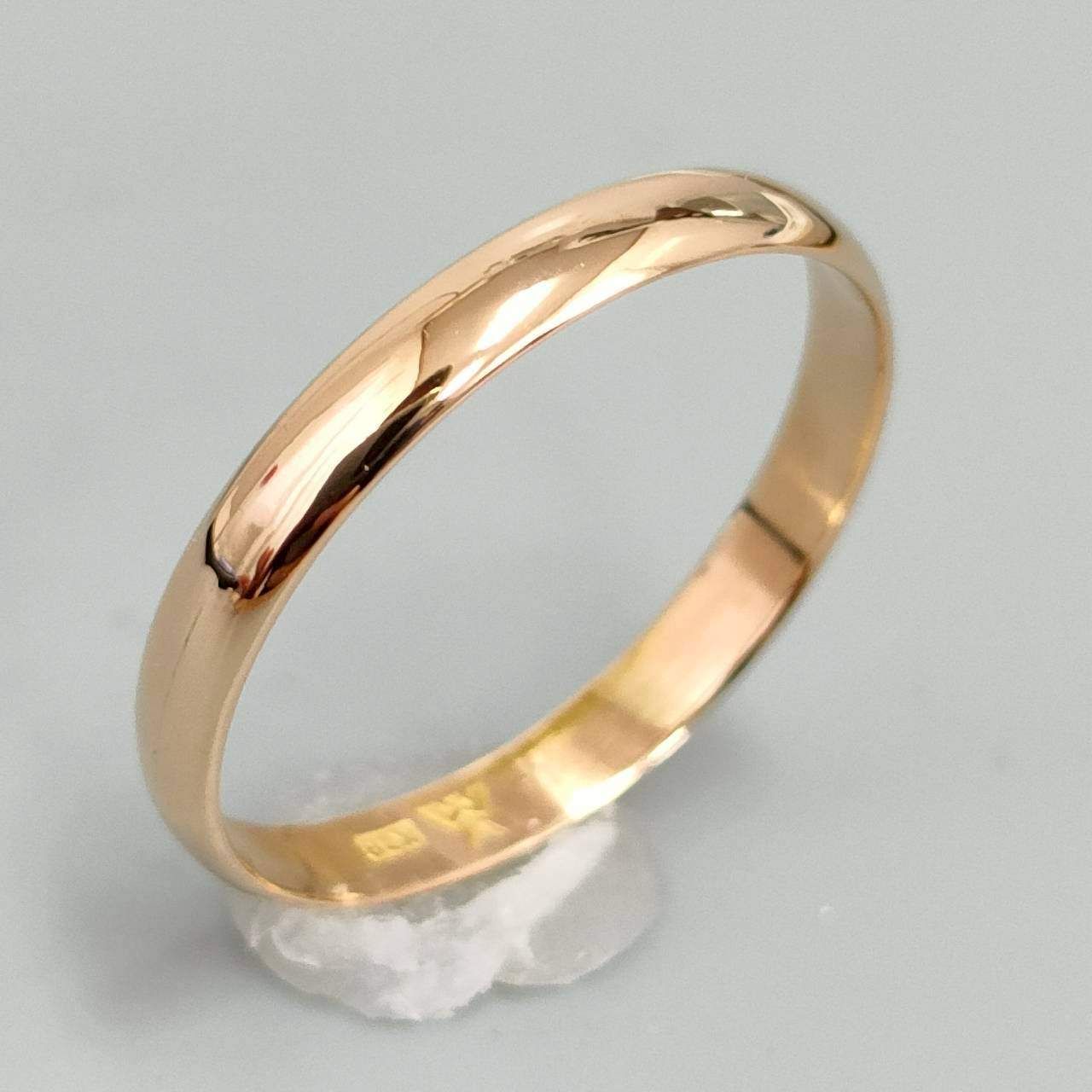 何でも揃う。 18金 K18 男女兼用 シンプル 鏡面 甲丸リング 1.33ｇ 12号 D471