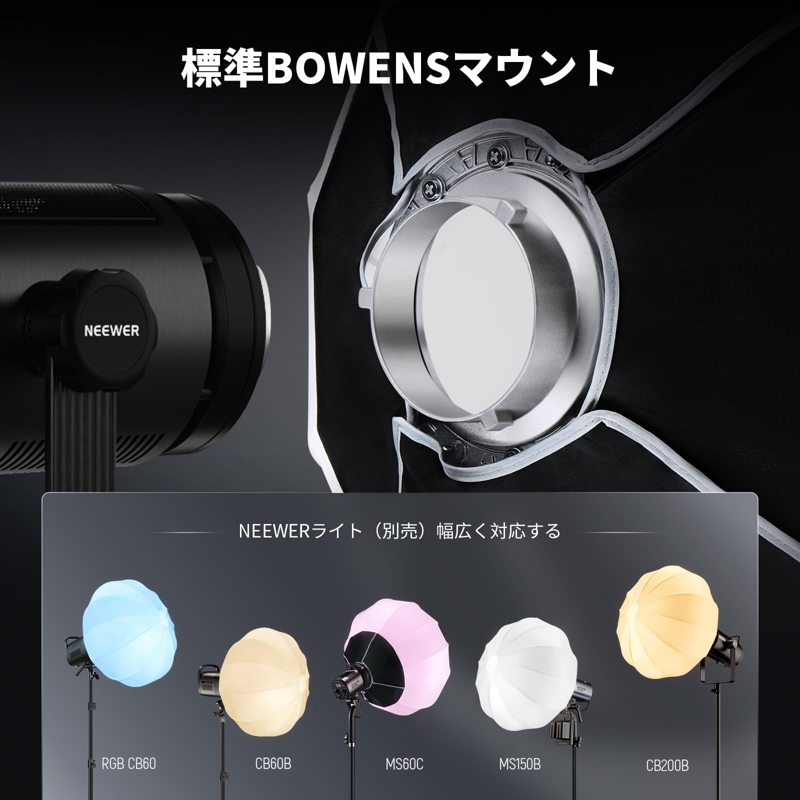 クイックリリース 360°ライトディフューザー