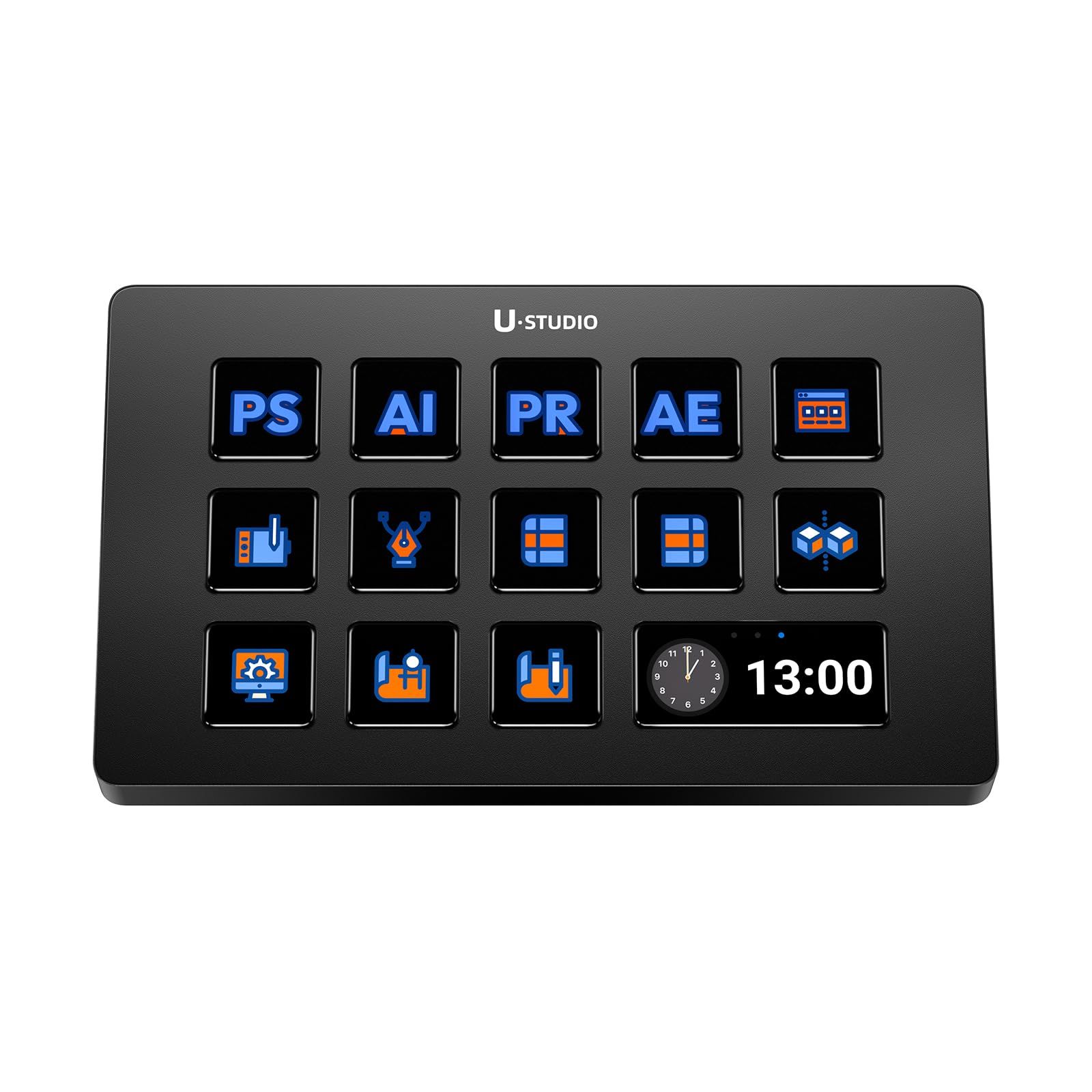 Ulanzi D 200 ストリーム コントローラー Stream Controller LCDキー配列 カスタムキー ショートカット設定 ライブ配信やコンテンツ作成用 ドラッグ ドロップで設定 ストリームデック OBS Twitch Team