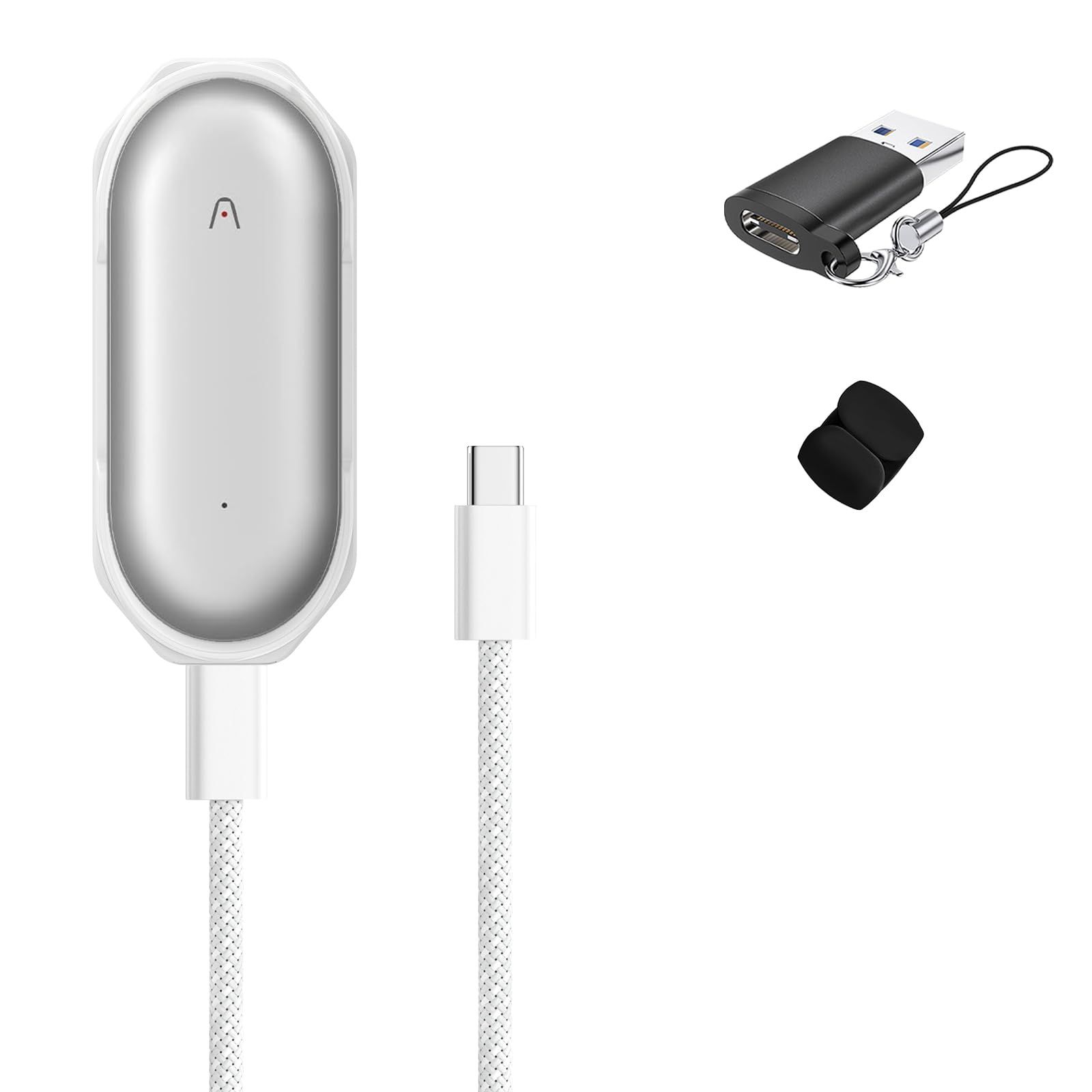 新品 For PLAUD NotePin AI ボイスレコーダー 充電器 2 in 1 USB-Cと