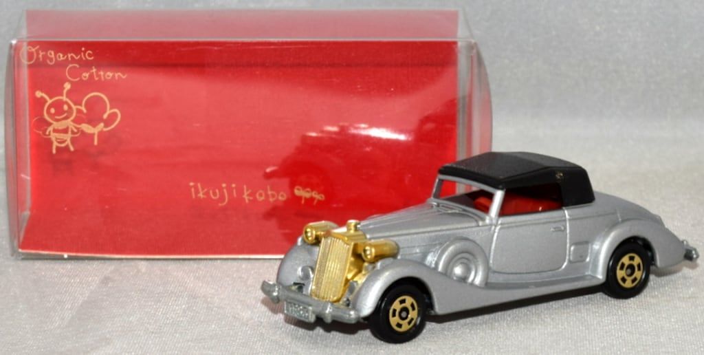 TOMY 育児工房特注 トミカ パッカード クーペ ロードスター 銀金