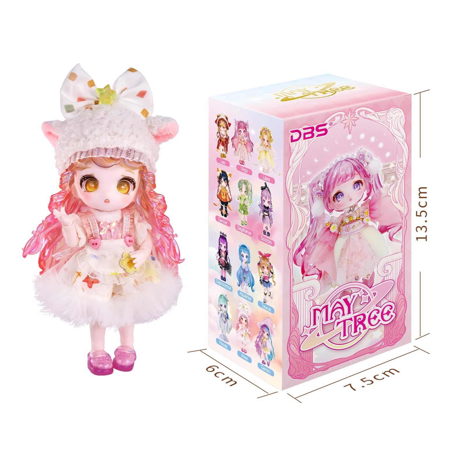 ピクシー BJD 1/4 人形 ハンドメイド 新品 ICY Fortune Days 13cm bjd 人形 - アニメスタイルの人形セット