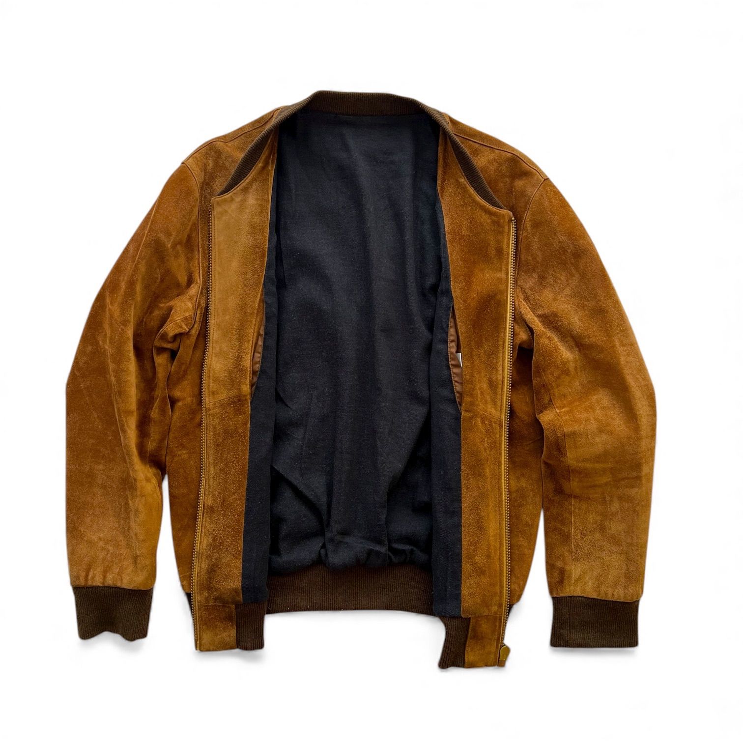 OPUS JAPAN オーパスジャパン Leather MA-1型 Jumper 英語産 ロイヤルスウェードブルゾン