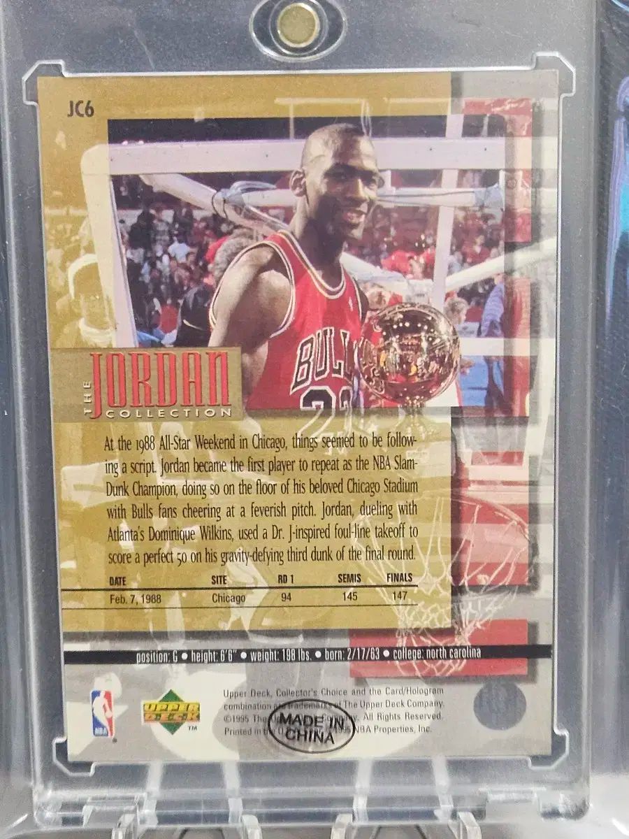 マイケル ジョーダン 1988 NBA スラムダンク カード