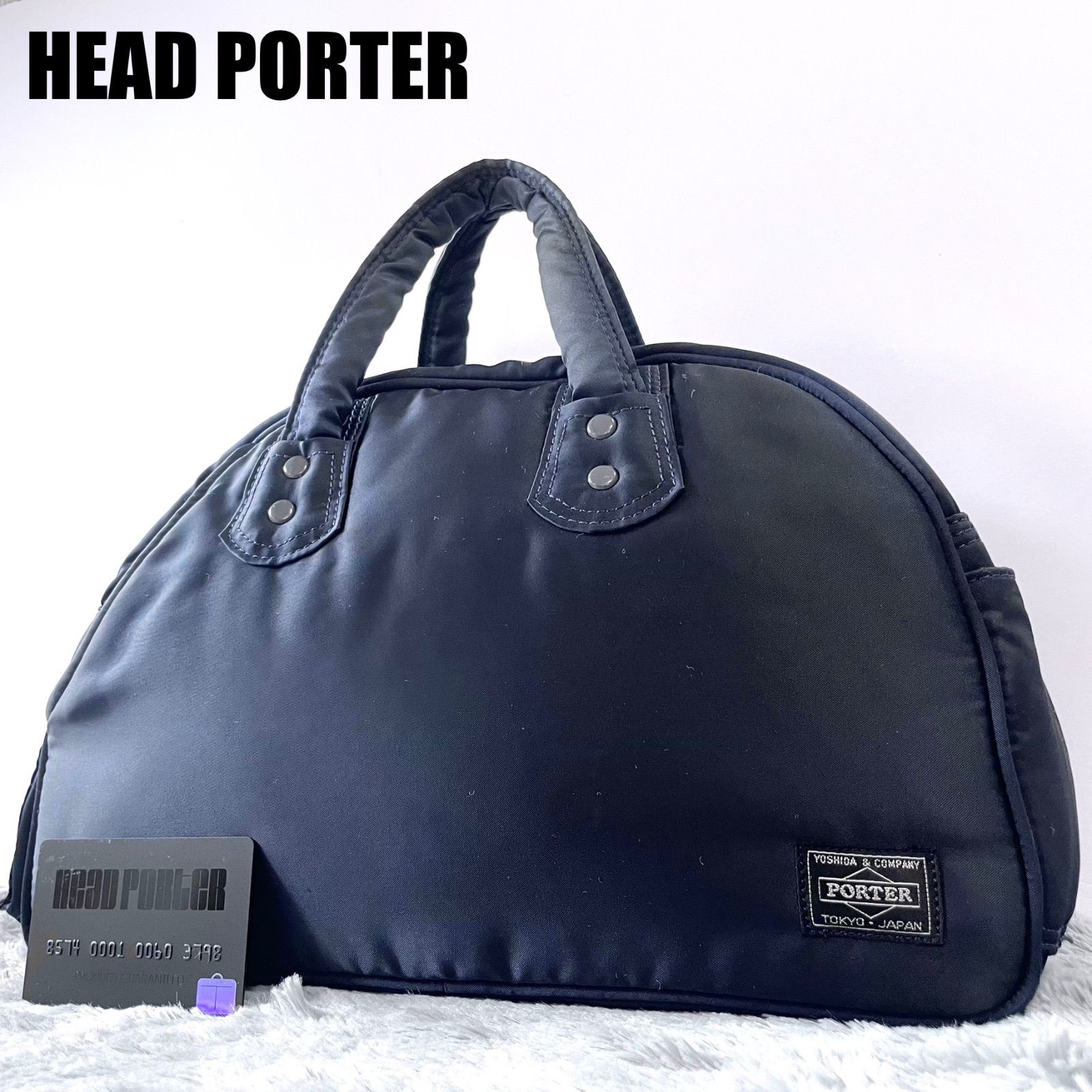 廃盤 HEAD PORTER タンカー ミニボストンバッグ ナイロン ネイビー 濃紺 藤原ヒロシ ヘッドポーター TANKER