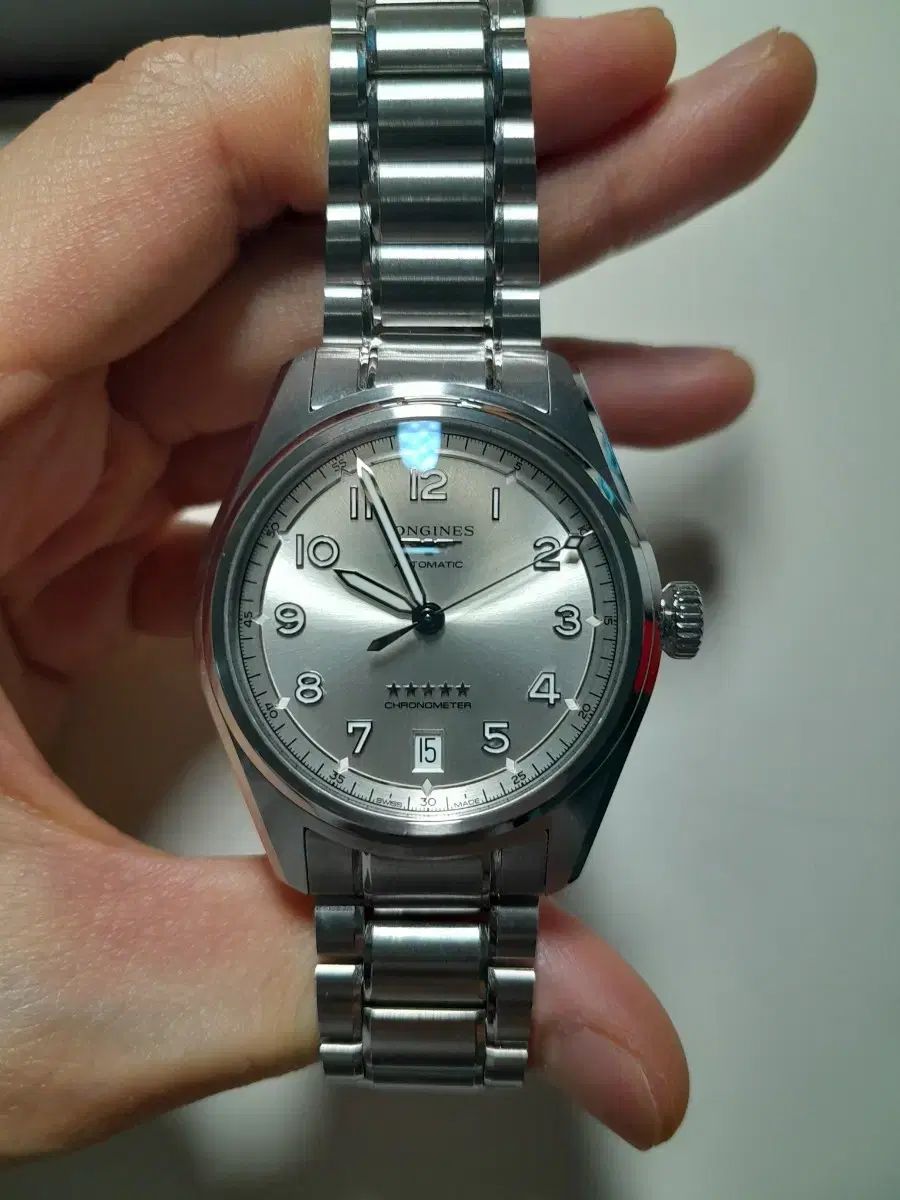  LONGINES スピリット 37 シャンパン 25年9月スタンプ 長袖シャツ 自動巻き時計 腕時計(アナログ)