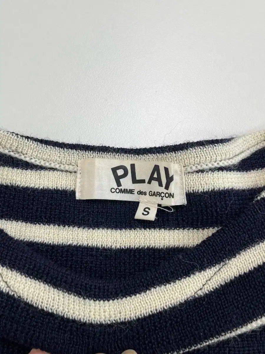 コム デ ギャルソン ストライプ 長袖 Tシャツ