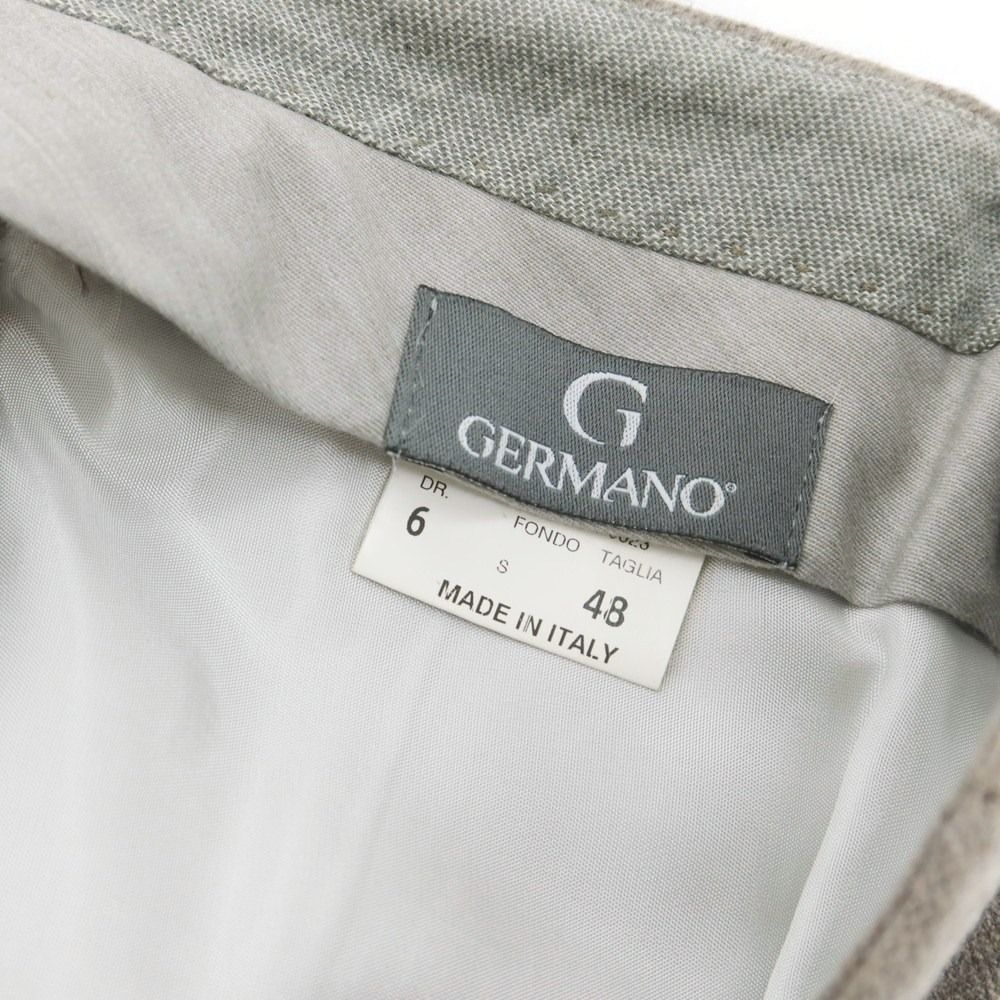 中古】ジェルマーノ GERMANO ウール チェック カジュアルスラックス