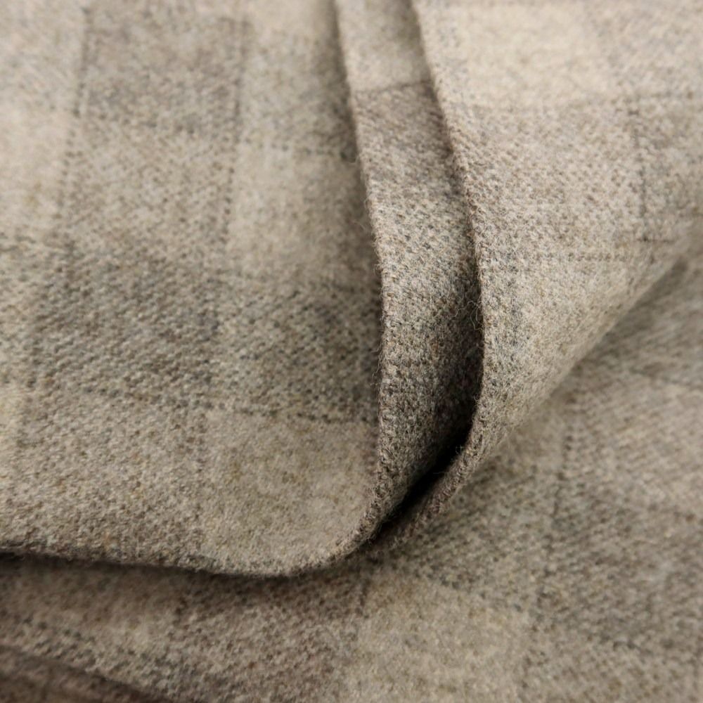 中古】ジェルマーノ GERMANO ウール チェック カジュアルスラックス