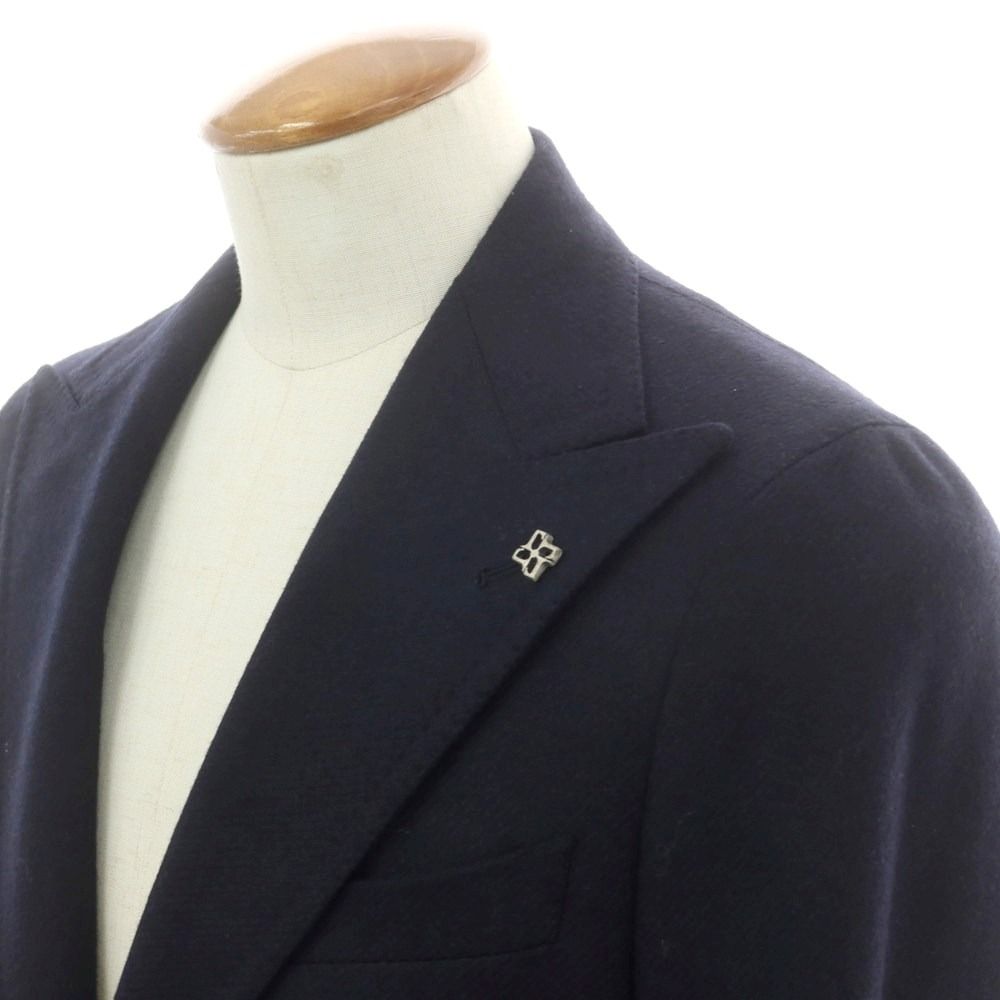 タリアトーレ TAGLIATORE ウールカシミヤ ダブル テーラードジャケット ネイビー サイズ46 メンズ