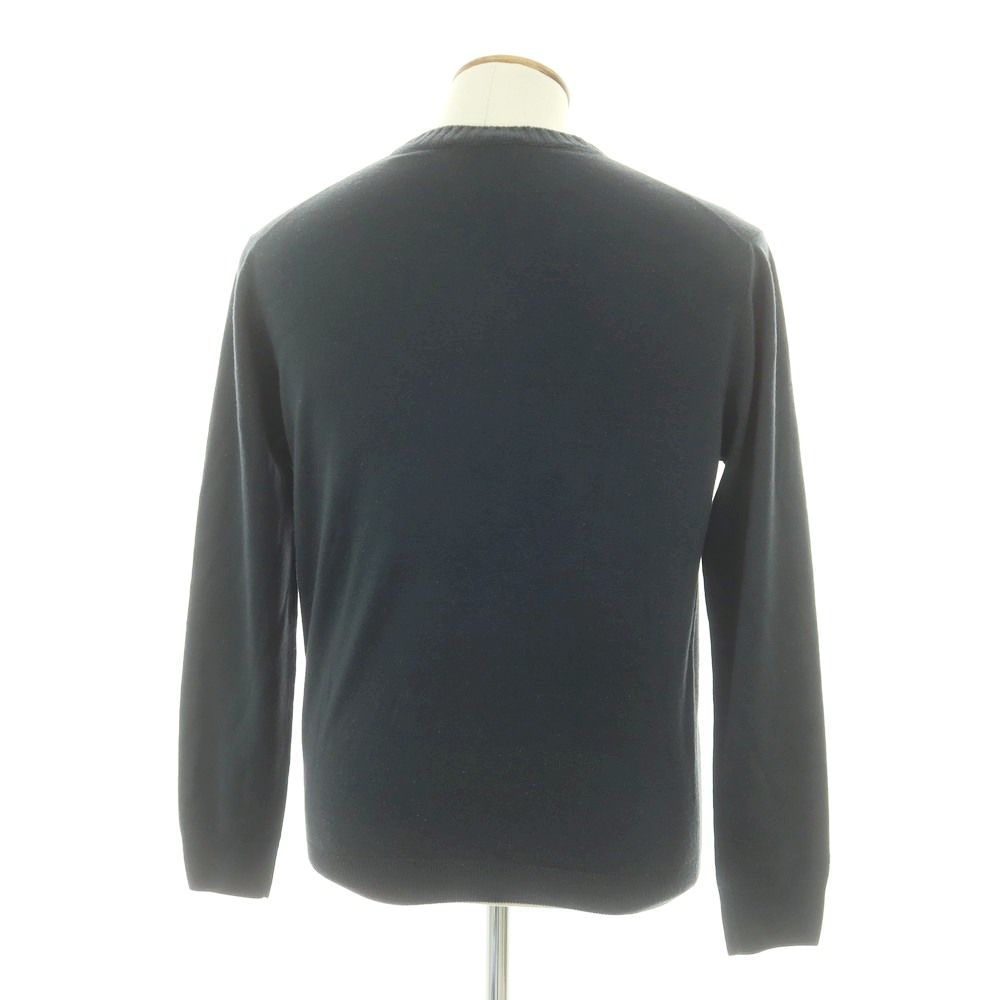 size. 48 Cruciani 27Gx9G Vネックニット ネイビー クルチアーニ / Cruciani / Vネック ニット カーディガン / コットン