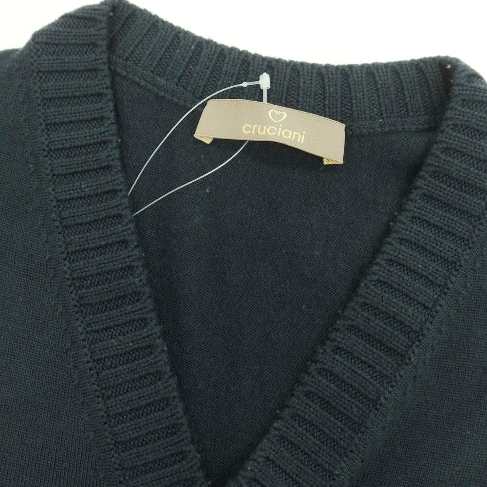 中古】クルチアーニ CRUCIANI ウール Vネック プルオーバーニット