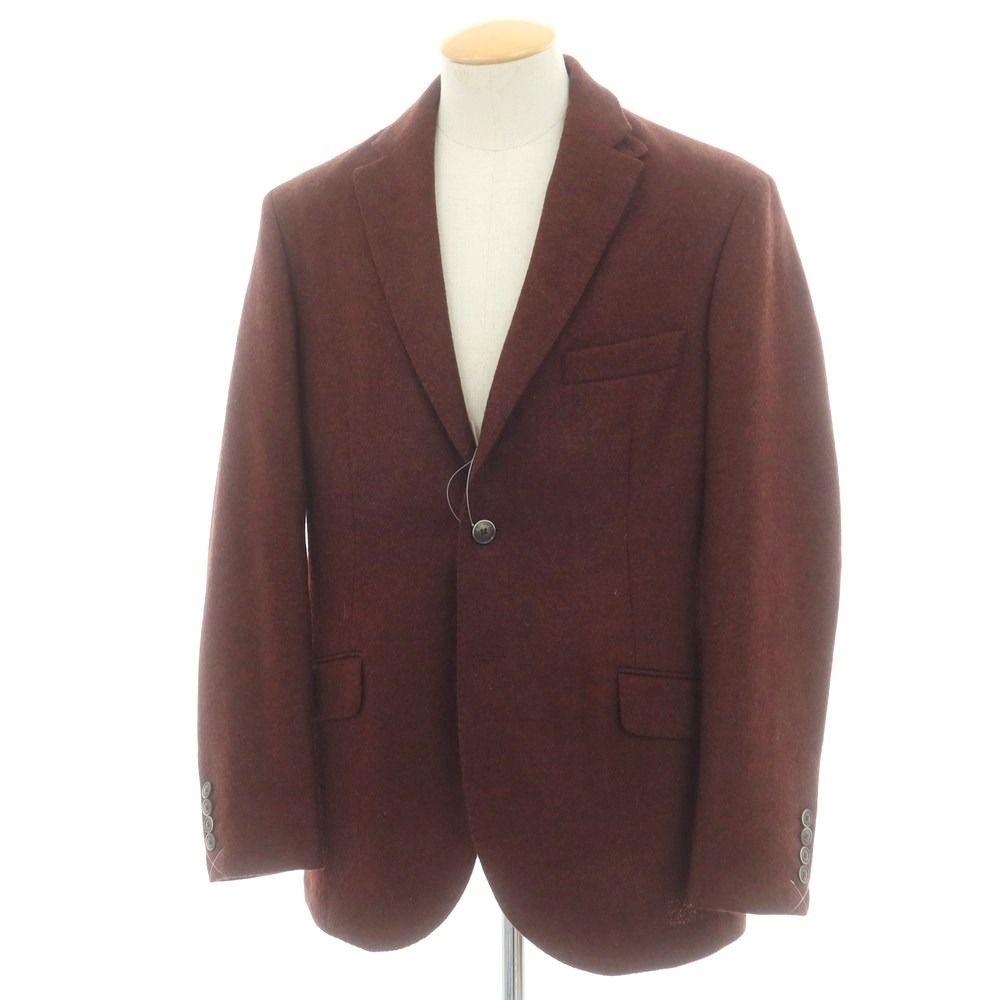 ハケットロンドン HACKETT LONDON ツイードウール テーラードジャケット ブラウン サイズ40 メンズ