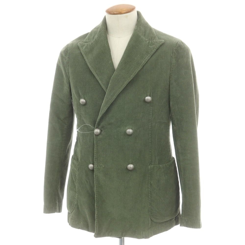 バグッタ Bagutta ストレッチコーデュロイ カジュアルジャケット グラスグリーン サイズ46 メンズ