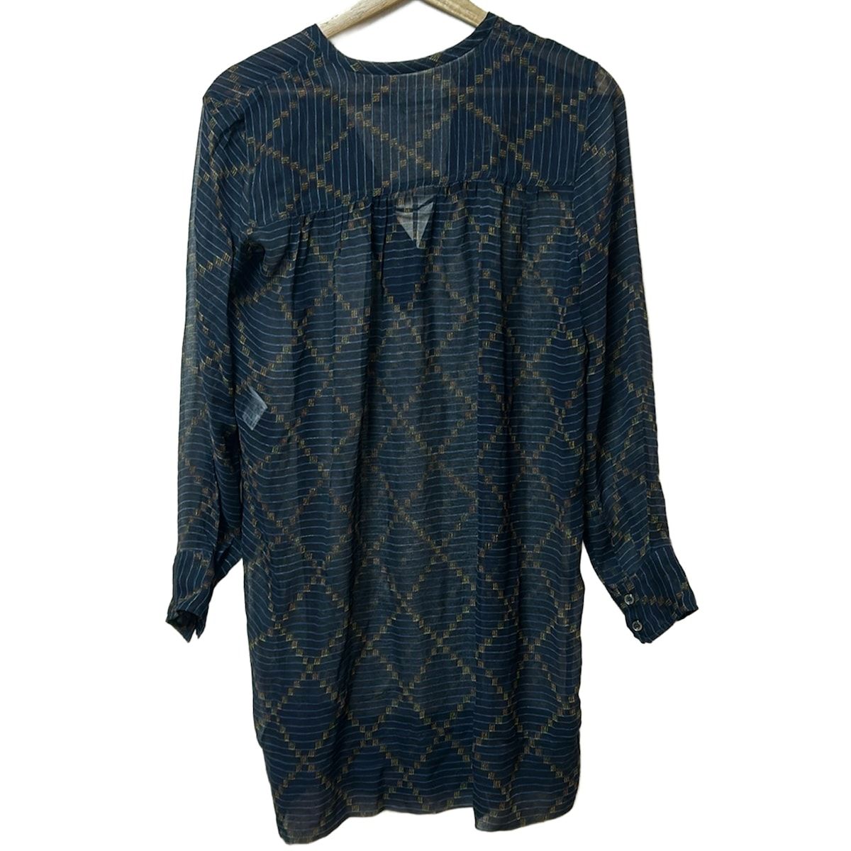 ISABEL MARANT ETOILE イザベルマランエトワール 長袖カットソー サイズ34 S レディース - ネイビー×レッド×マルチ シルク