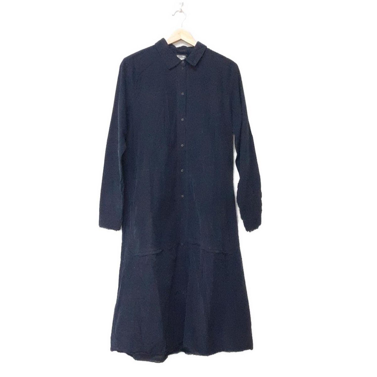 クリステンセンドゥノルド ワンピース サイズ2 M レディース - ネイビー レギュラー 長袖 ロング コーデュロイ シャツワンピ