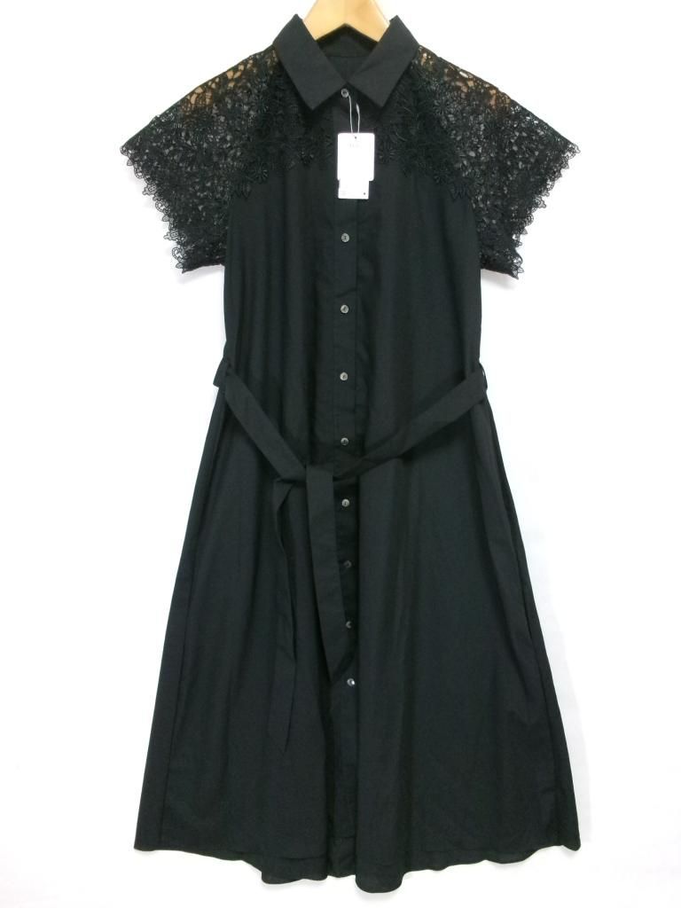 Wacoal Yue ワコールユエ ワンピース レーススリーブ シャツワンピ み M 975499
