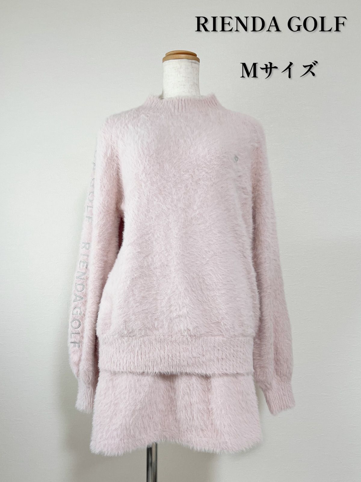 RIENDA GOLF リエンダゴルフ セットアップ 薄ピンク 刺繍