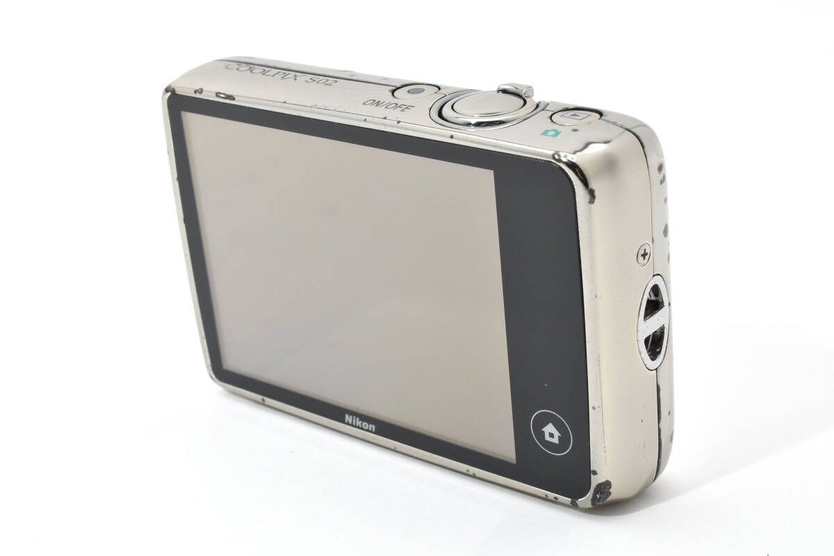 ☆動作OK☆ ニコン Nikon COOLPIX S02 シルバー コンパクトデジタル