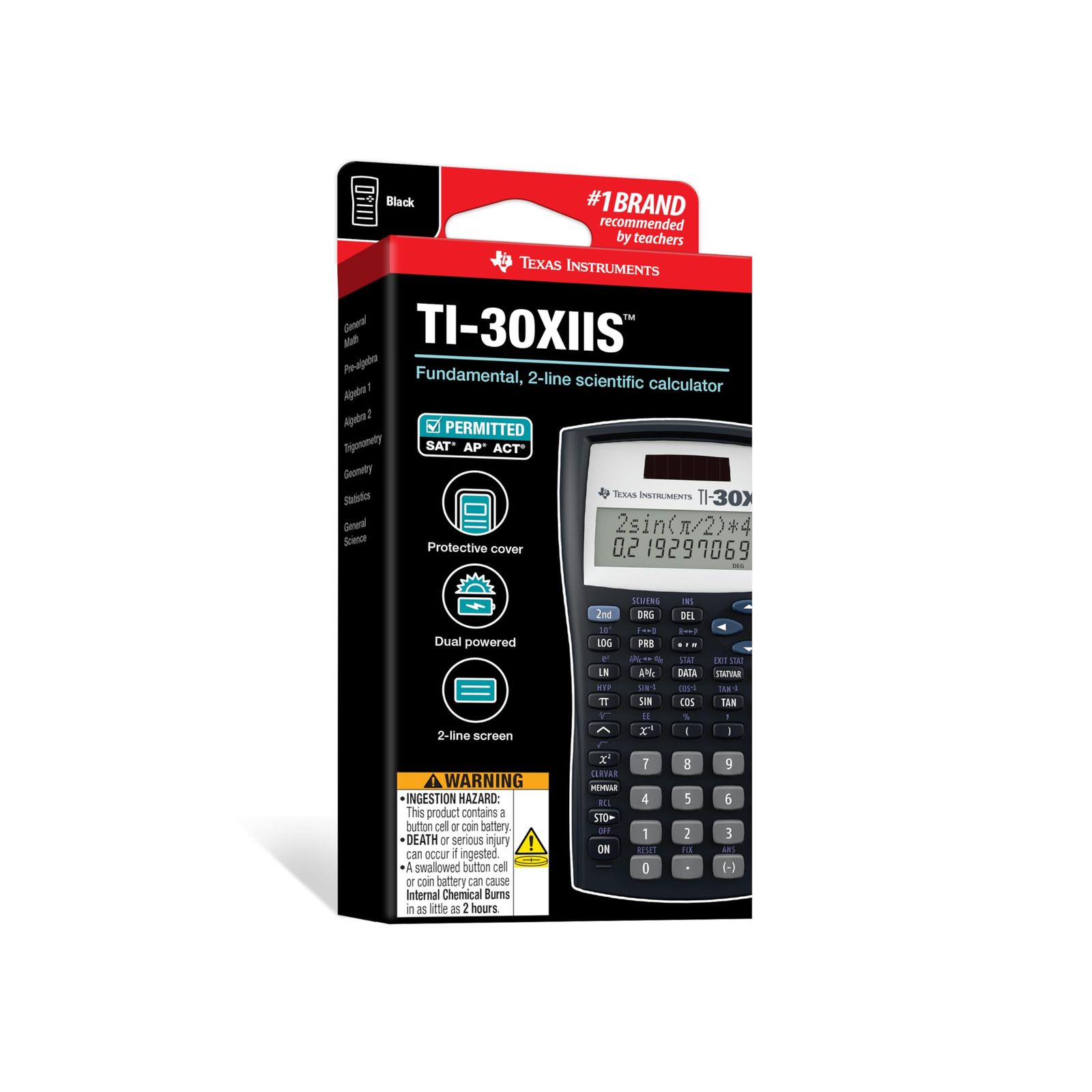 Texas Instruments 30XIIS 関数電卓 並行輸入品 [ブラック] [電卓