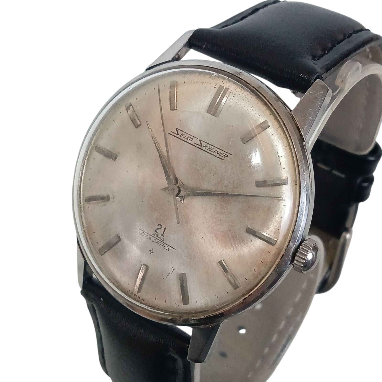 稼働 913-3 SEIKO SKYLINER セイコー スカイライナー J15006E メンズ腕時計 手巻き ゴールド色